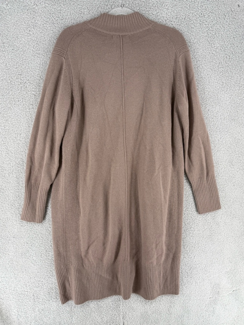 Athleta Taupe Open-Front Long Cardigan wool cashmere blend - Picture 2 of 7